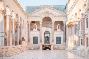 Ancien palais construit pour l'empereur romain Dioclétien - Split, Croatie