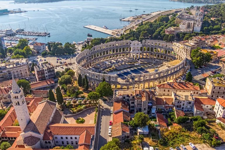 Pula from above