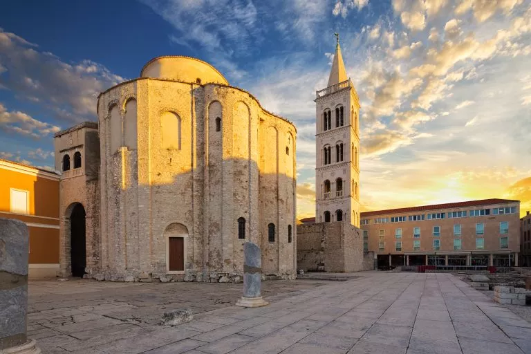 La chiesa di San Donato sul Foro Romano di Zara. Croazia.